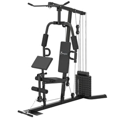 Multi-Exercise Home Gym Station with 99lbs Weight Stack, for Full Body Workout