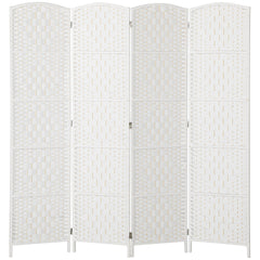 6ft Folding Room Divider, 3 Panel Wall Partition with Wooden Frame for Bedroom, Home Office, Natural