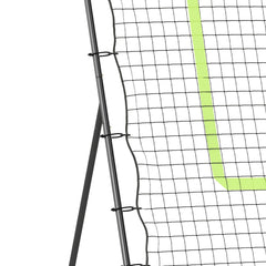 4 x 5.7ft Volleyball Rebounder Net with Strike Zone, Baseball Lacrosse Training Net for Pitching and Fielding