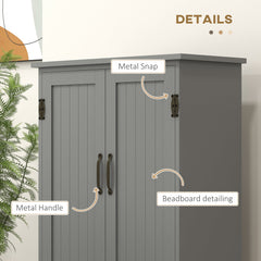 48" 4-Door Storage Cabinet Multi-Storey Large Space Pantry with Adjustable Shelves Black