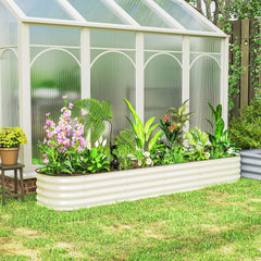 4.9 x 2 x 1ft Galvanized Raised Garden Bed Kit, Metal Planter Box with Safety Edging, Black