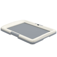 18" x 13" Pee Pad Holder, Dog Potty Tray for Indoor Outdoor, Easy to Clean Dog Training Toilet Pee Pad Tray, Grey
