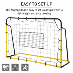 6' x 4' Soccer Rebounder, Soccer Goal with 5 Angle Adjustable