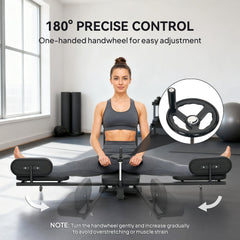 Leg Stretcher, 180° Adjustable Leg Split Machine with Handwheels, Leg Stretching Equipment for Flexibility