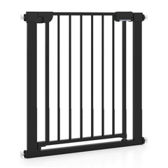 Baby Gate for Stairs Pressure Mounted Auto-Close Door Gate-Black