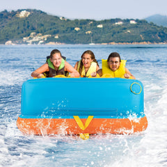 Boating 3 Riders Towable Tube Water Sport Towables Sofa Pull Tube with Nylon Cover