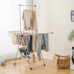 Clothes Drying Rack with 6-Level Adjustable Height