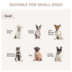 31" Dog Crate Furniture End Table with Three Doors for Small Dogs, Coffee