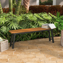 Folding Picnic Bench Set Rectangular Acacia Wood Dining Camping BBQ Benches