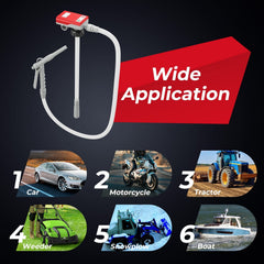Fuel Transfer Pump with Nozzle for Flow Control and Stop