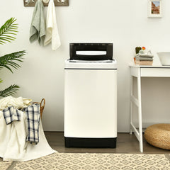 Full-Automatic Washing Machine 1.5 Cubic Feet 11 LBS Washer-White