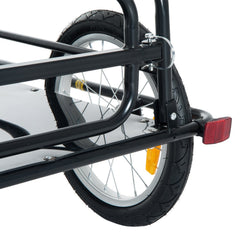 Folding Bicycle Cargo Trailer Wagon Utility Bike Cart Carrier Garden Patio Tool New