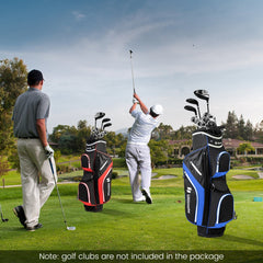 Golf Cart Bag with 14 Way Top Dividers-Blue