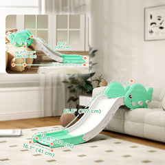 Toddler Couch Slide for Bed, Sofa, Stairs, Easy Assemble & Storage, for 18-48 Months, Green