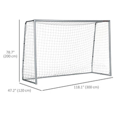 10ft x 6.5ft Soccer Goal, Soccer Net for Backyard with Ground Stakes, Quick and Simple Set Up