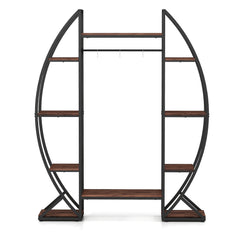 Indoor Plant Stand 63 inches Tall 10-Tier Corner Metal Plant Shelf Large Flowerpot Holder-Brown