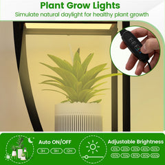 Indoor Plant Stand 63 inches Tall 10-Tier Corner Metal Plant Shelf Large Flowerpot Holder-Brown