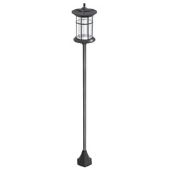 72" Solar Post Light, Cool White LED Outdoor Lamp, Waterproof IP44 for Patio, Garden, Backyard, Pathway