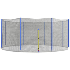 Trampoline Net Enclosure, Trampoline Netting Replacement with Zippered Entrance for 12ft Round Trampoline