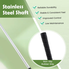 Junior Mallet Putter Individual Gold Club for 8-10 years old Kids-Green