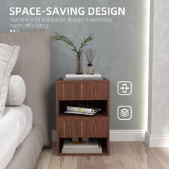 Floating Nightstand Set of 2, Wall Mounted Bedside Table with Drawer for Bedroom Black