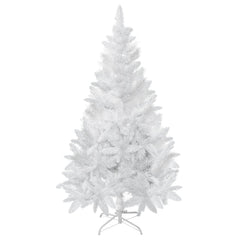 4ft Artificial Christmas Tree with Pine Realistic Branches, Auto Open, for Indoor Decoration, White