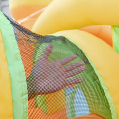 Castle Inflatable Water Park with Two Slides, Climbing Wall and 735W Blower
