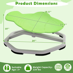 Kids Sensory Swivel Chair Elephant 360° Spinning Chair with Non-Slip Metal Base-Green