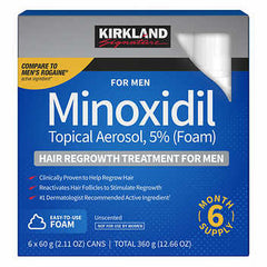 Men's Kirkland Signature Hair Regrowth Treatment 5% Minoxidil Foam, 2.13 fl. oz