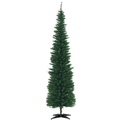 6 FT Christmas Tree Classic Tree Holiday Indoor Decoration, with Stable Plastic Base, White