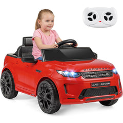 12V Licensed Land Rover Kids Ride On Car with Soft Start and Four Surface Range, Red