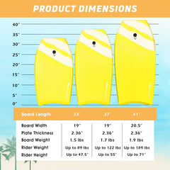 Lightweight Bodyboard Surfing with EPS Core Boarding-M