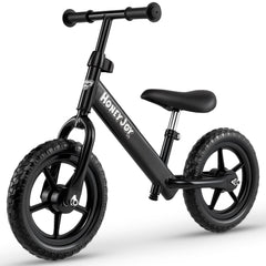Lightweight Toddler Balance Bike No Pedal Training Bicycle-Black