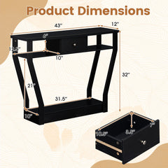 Modern Sofa Accent Table with Drawer