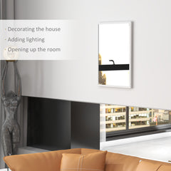 22" x 30" Bathroom Mirror for Wall, Rectangular Mirror for Living Room, Bedroom, Entryway, Black