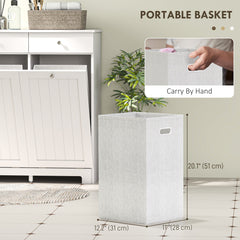 Laundry Cabinet, Tilt Out Laundry Hamper Cabinet with 2 Baskets, Bathroom Hamper Cabinet with 2 Drawers, Black