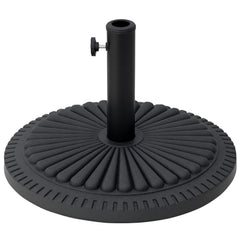 Patio Umbrella Base Stand, Round Cement Parasol Holder for Outdoor, Patio, Garden, Beach, Fits Φ1.4", Φ1.5" and Φ 2" Pole, Black