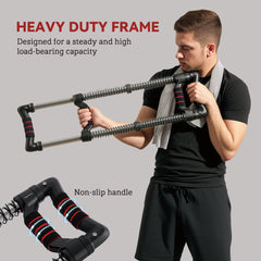 Chest Expander, Spring Chest Exerciser with 22-110 lbs Resistance for Men and Women Home Gym, Office or Travel