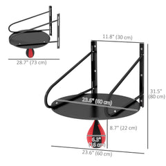 Wall-mounted Speed Bag Boxing Platform with Adjustable Height