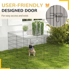 30inch Foldable Metal Exercise Pet Playpen Yard Dog Puppy Kennel Cage 8 Panel