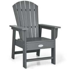 Kids Adirondack Chair for the Patio, All Weather Grey