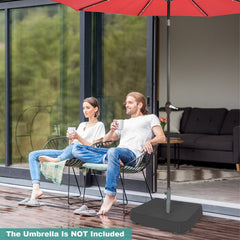 Fillable Umbrella Base with 2 Sandbags and Dust-proof Cover