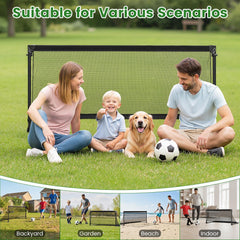 Portable POP Up Toddler Soccer Net with Metal Frame-M