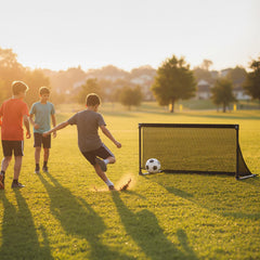 Portable POP Up Toddler Soccer Net with Metal Frame-S