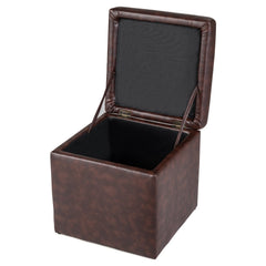 16 Inch Ottoman Pouffe Storage Box Lounge Seat Footstools