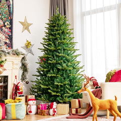 7 FT Pre-Lit Christmas Tree with App Controlled LEDs, 2324 Hinged PE and PVC Tips