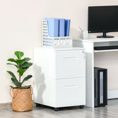 File Cabinet, Vertical Filing Cabinet with Adjustable Partition for A4 Letter Size, Lockable for Office, Black
