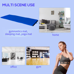 4'x10'x2" Folding Gymnastics Tumbling Mat, Exercise Mat with Carrying Handles for Yoga, MMA, Martial Arts, Dark Blue
