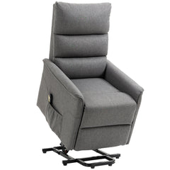 Lift Chair for Elderly, Power Chair Recliner with Remote Control, Side Pockets for Living Room, Blue