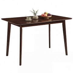 Rectangle Dining Table for 4-6 People 47 inches Kitchen Table-Walnut